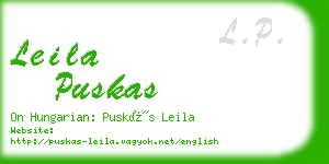 leila puskas business card